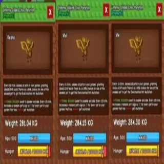 X3 HUGE INFERNO GILDED CHOC PERYTON