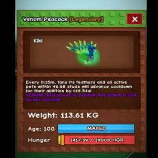 Colossal Venom Peacock