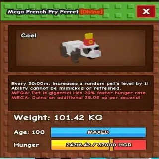 Colossal Mega French Fry Ferret