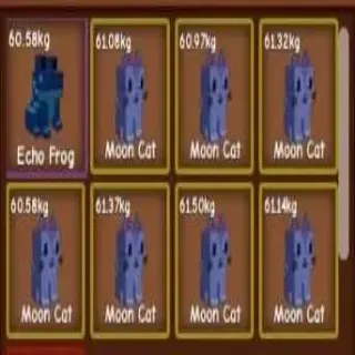 7pcs Huge Moon Cat + Huge Echo Frog