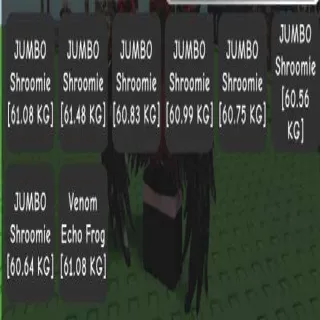 Huge Jumbo Shroomie Set + Huge Venom Echo Frog