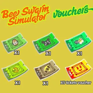 Bee Bear Voucher + Cub Buddy Voucher + X2 Bee Gather Voucher + Offline Voucher + X2 Convert Speed Voucher