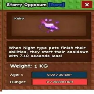 Starry Opposum
