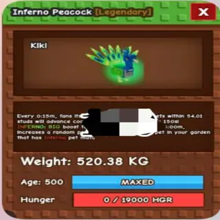 Colossal Inferno Peacock