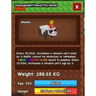 Huge Transcedent French Fry Ferret