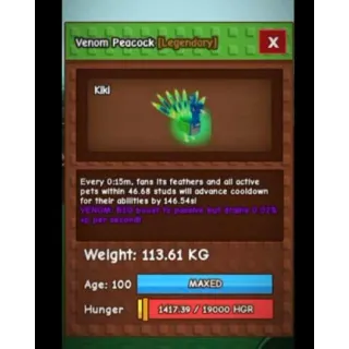 Colossal Venom Peacock