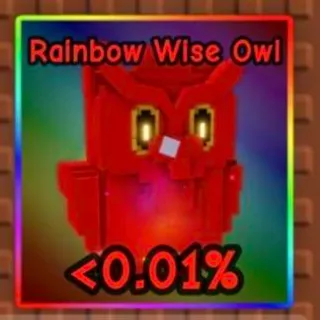 Rainbow Wise Owl