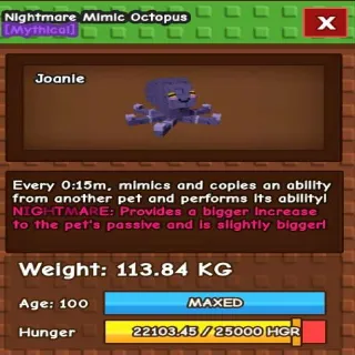 Colossal Nightmare Mimic Octopus