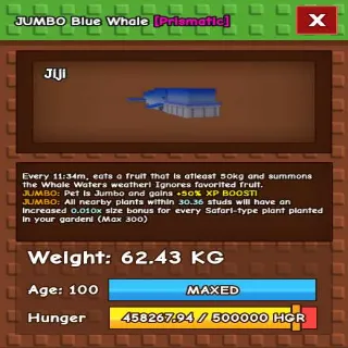 Jumbo Blue Whale