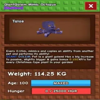 Colossal Mimic Octopus 114kg