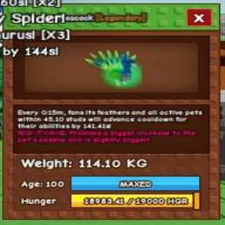 Colossal Nightmare Peacock