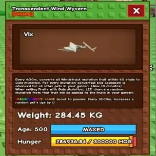 Huge Transcedent Wind Wyvern