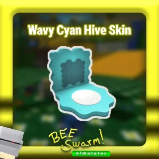 Wavy Cyan Hive Skin