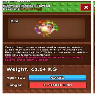 HUGE RAINBOW HOTDOG DASCHUND 60+KG