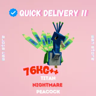 TITAN NIGHTMARE PEACOCK 76KG+ 15S CD