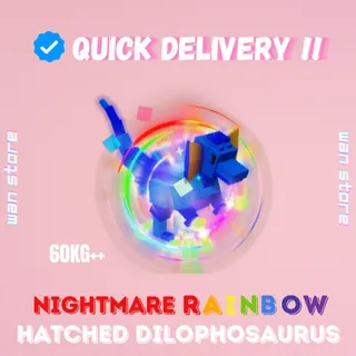 NIGHTMARE RAINBOW HATCEH DILOPHOSAURUS 60KG+