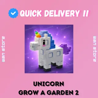 UNICORN I GROW A GARDEN 2