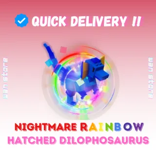 HUGE RAINBOW HATCHED DILOPHOSAURUS 60KG+