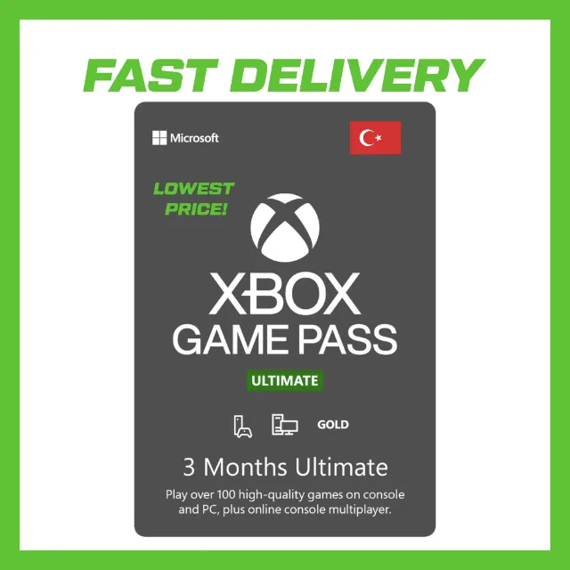 XBOX Game Pass Ultimate Months (Turkey) Xbox Game Pass Gift
