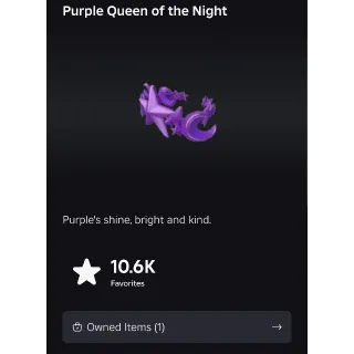 Purple queen of the night 