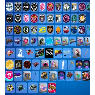 FORTNITE TWITCH DROPS 73 ITEMS 