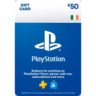 €50.00 EUR PlayStation Store Ireland IE