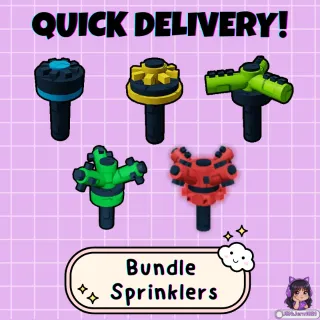 Sprinkler Gear Bundle (5 Items)│Boost Growth, Size & Mutations│Grow a Garden