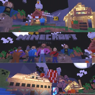 Minecraft Movie Village (Mountain Ho