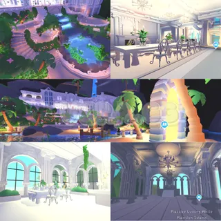 Massive Luxury White Mansion Island | Adopt Me