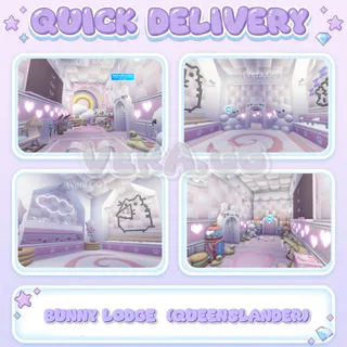 Bunny Lodge (Queenslander) | Pastel Kawaii Adopt Me House