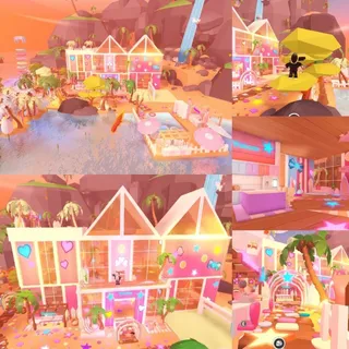 Preppy Neon Beach Mansion |Island Box