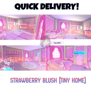 Strawberry Blush House | Adopt Me (Tiny Home)