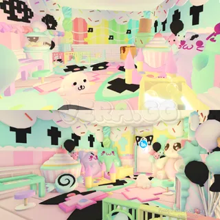 Funky Feline Pastel Playroom | Tiny House