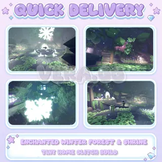 Enchanted Winter Forest & Shrine | Tiny Home Glitch Build