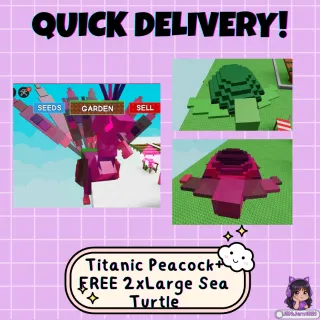 TITANIC 15s Peacock (90.62kg!)│Ultimate CD Reducer + FREE 2-Pet XP Stack!│Grow a Garden