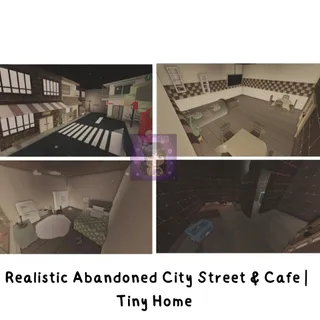 Realistic Abandoned City Street & Cafe | Tiny Home Custom Build 