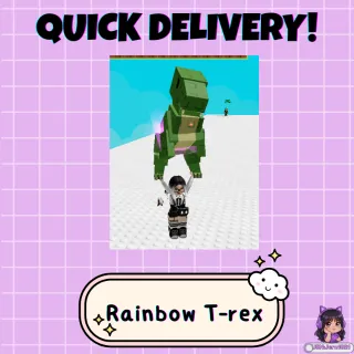 Rainbow Mutated T-Rex | Apex Predator (4x Mutation Multiplier!) | Divine Pet