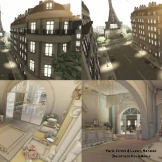 Paris Street & Luxury Mansion (Racetrack House)