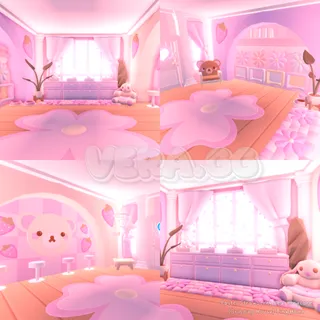 Pastel Strawberry Bear Daycare | Grinding House (Tiny Home)