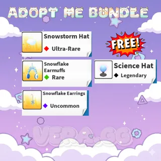 [RUSH SALE] Winter Pet Wear Bundle + FREE Legendary Hat | Adopt Me