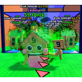 5pcs Hacker Esok Sekolah 5.3Qn/s  Lvl 115 