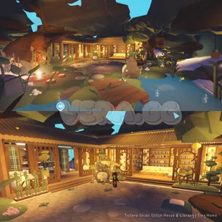 Totoro Ghibli Glitch House & Library