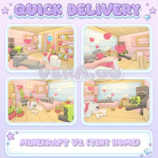 Minecraft V2 House | Adopt me (Tiny Home)