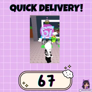 67 (BUBBLEGUM SECRET)│30m/s Income!│Rare Bubblegum Variant│Steal a Brainrot