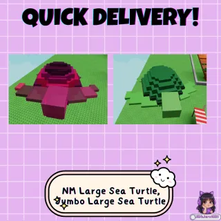 Nightmare & Jumbo Sea Turtle Duo│Double XP & Wet Mutation Stack│Grow a Garden