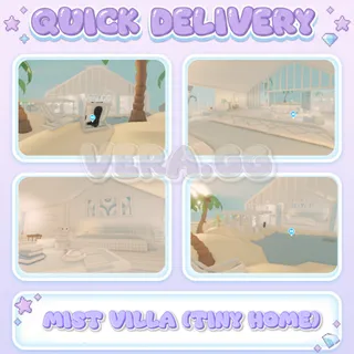 Mist Villa (Tiny Home) | Tropical Beach Adopt Me House