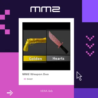 [BUNDLE] Golden + FREE Hearts Knife | MM2