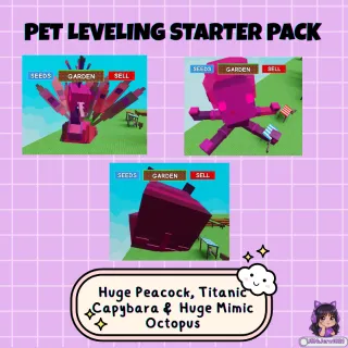 COLOSSAL Capybara (102kg+) + Huge Nightmare Trio!│Ultimate AFK Utility Bundle│Grow a Garden