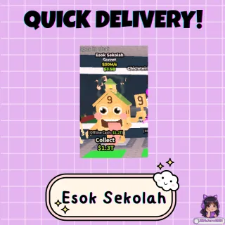 Esok Sekolah (SECRET)│30m/s Income!│Top Tier 30 Million Stats│Steal a Brainrot