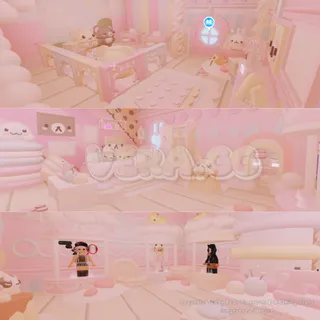Coquette Teddy Bear Playroom & Clothing Store Tiny Home | Adopt Me